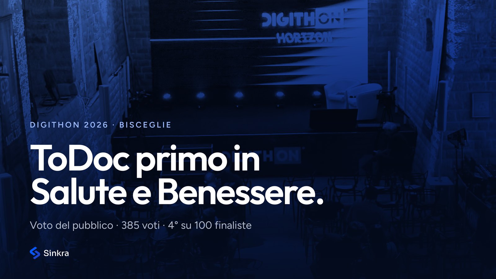 La sala di DigithON Horizon alle Vecchie Segherie di Bisceglie